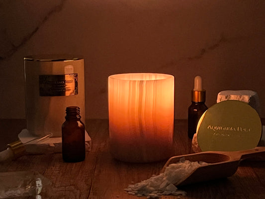 White Onyx Candle