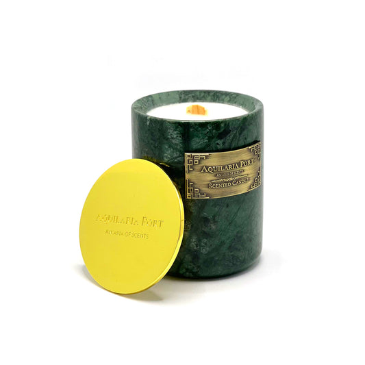 Green Marble Candle