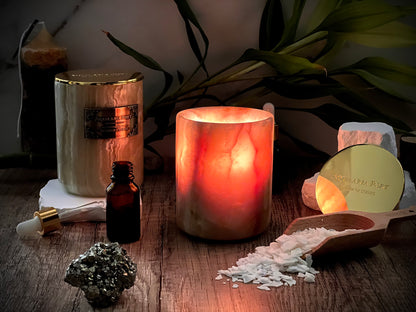 Green Onyx Candle