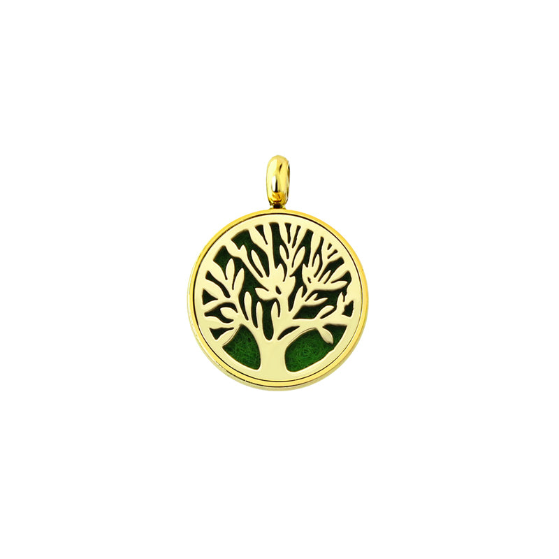 Gold Tree of Life Aroma Necklace by Aquilaria Port