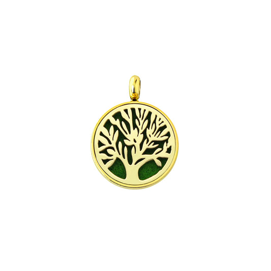 Gold Tree of Life Aroma Necklace by Aquilaria Port